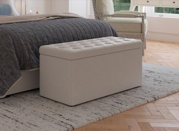 Upholstered blanket box deals