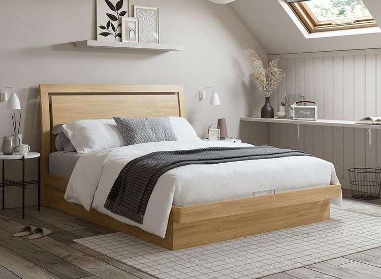 Wooden cot double on sale