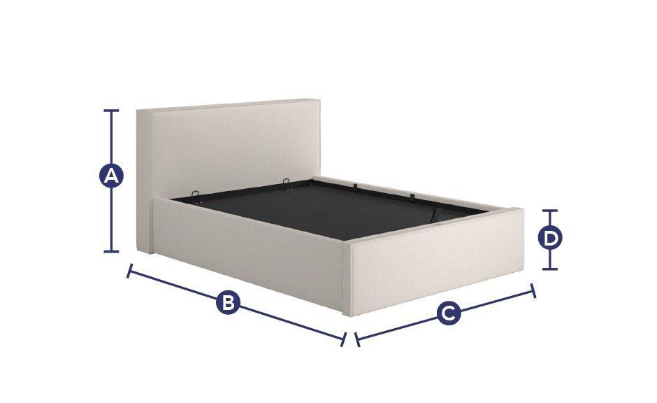 Bethany Upholstered Ottoman Bed Frame Dreams Ireland