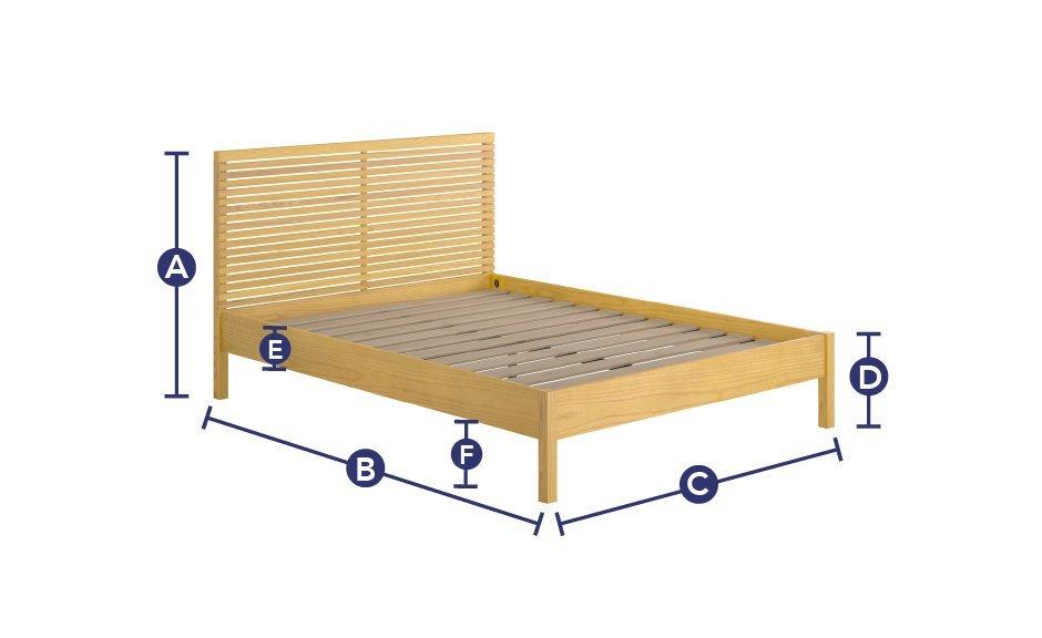 Annika Wooden Low Rise Bed Frame Dreams Ireland