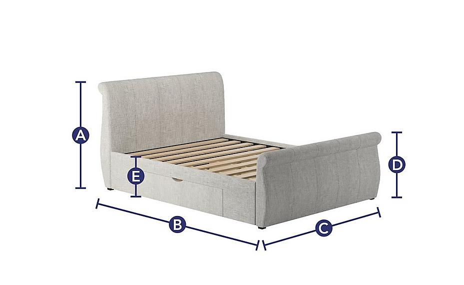Lucia Upholstered Bed Frame Dreams Ireland